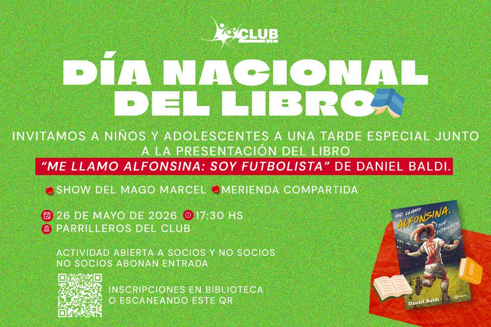 EVENTO DÍA NACIONAL DEL LIBRO con socios niños y adolescentes